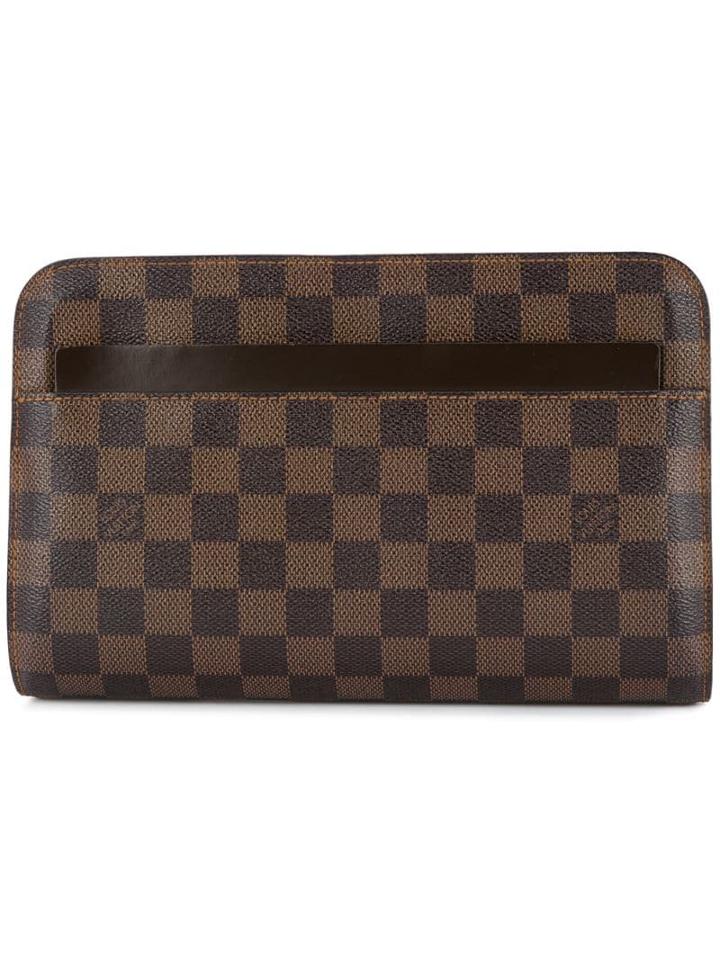 Louis Vuitton Pre-owned Saint Louis Zipped Clutch - Brown