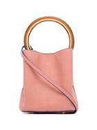 Marni Pannier Small Leather Bucket Bag - Pink & Purple