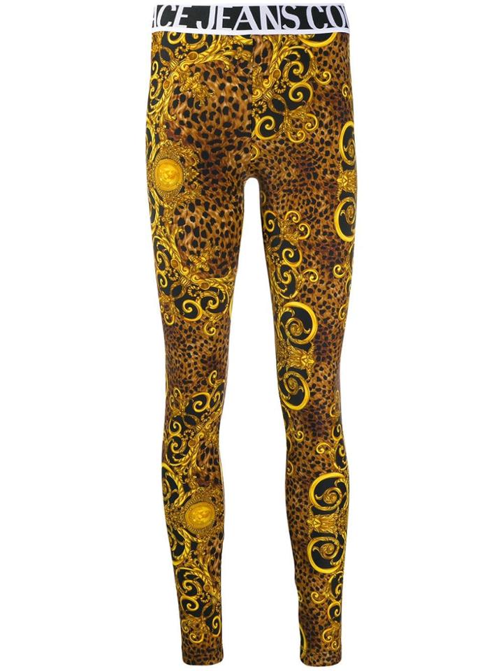 Versace Jeans Couture Branded Leggings - Yellow