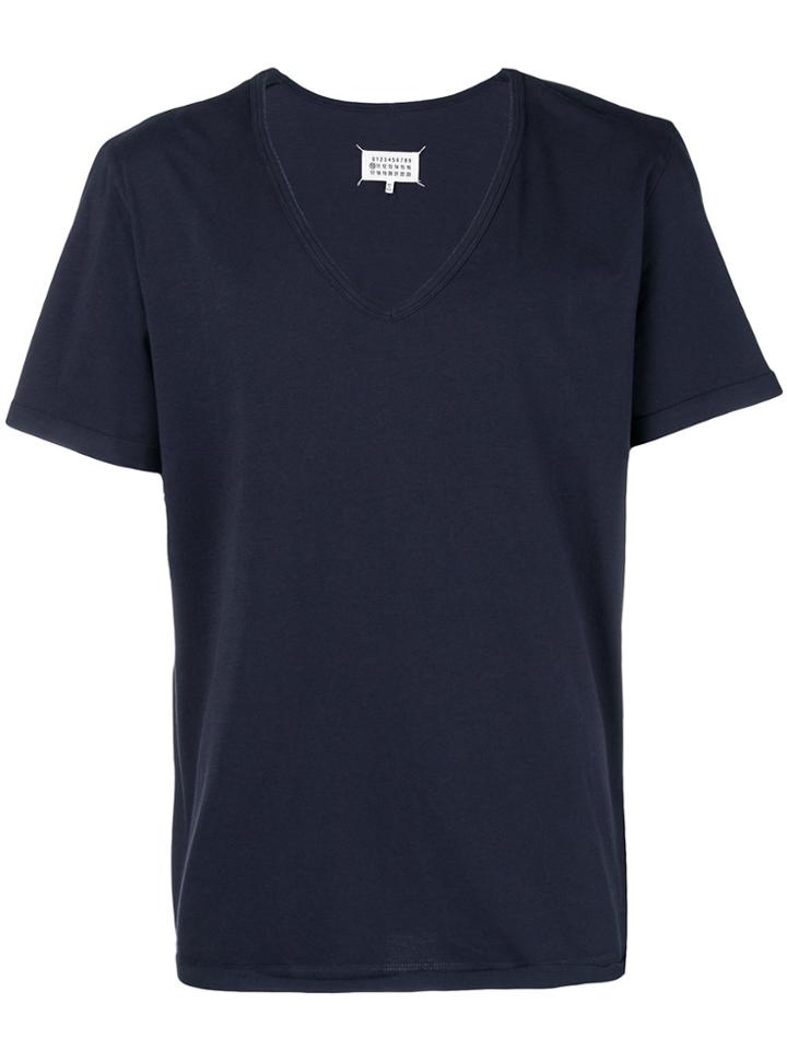 Maison Margiela V-neck T-shirt - Blue
