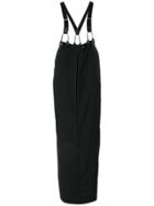 Jean Paul Gaultier Vintage Long Skirt With Suspenders - Black