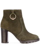 Tory Burch Sophie Lug Sole Bootie - Green