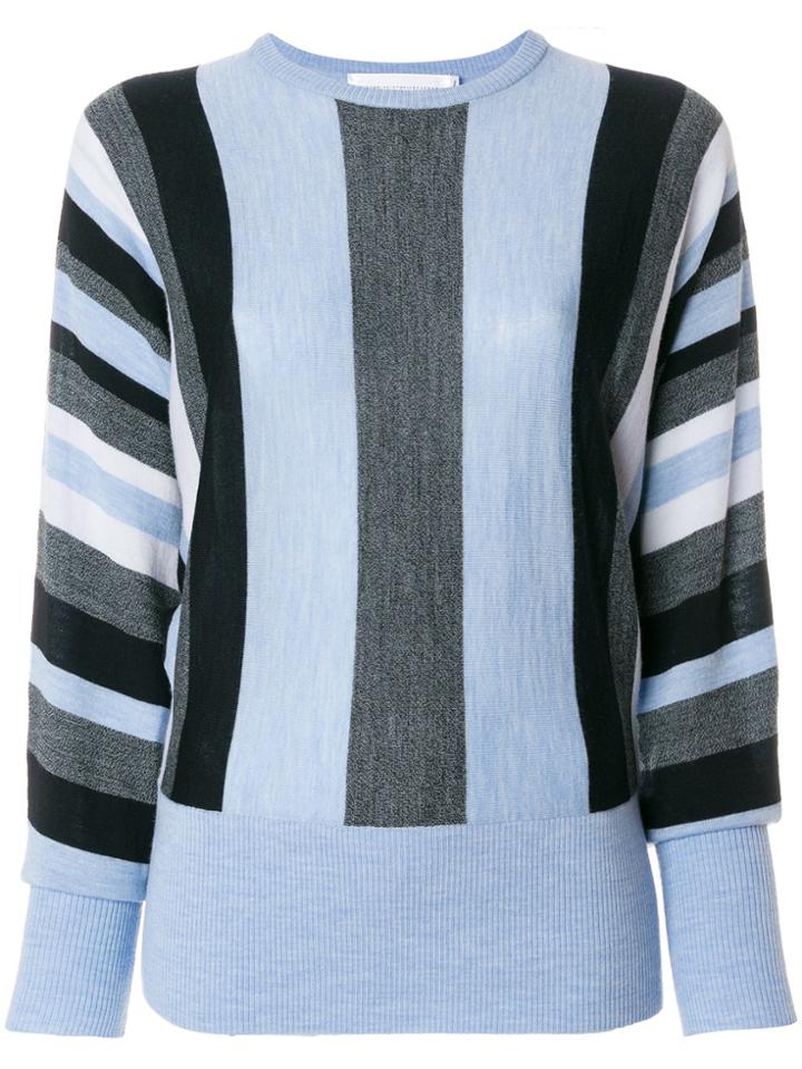 Victoria Victoria Beckham Striped Jumper - Blue