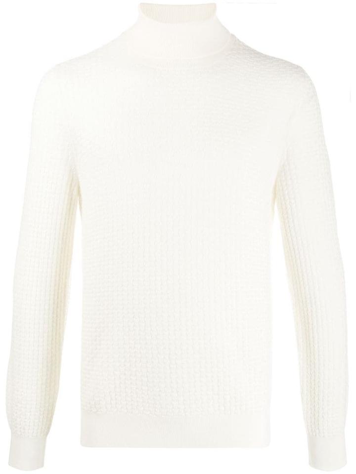 Tagliatore Turtle Neck Pullover - White