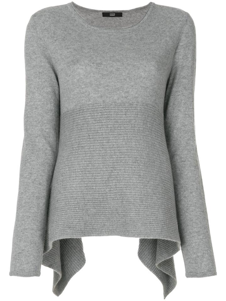 Steffen Schraut Draped Cashmere Jumper - Grey