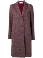 Harris Wharf London Single-breasted Midi Coat - Red