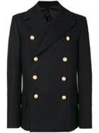 Balmain Caban Croise Coat - Black