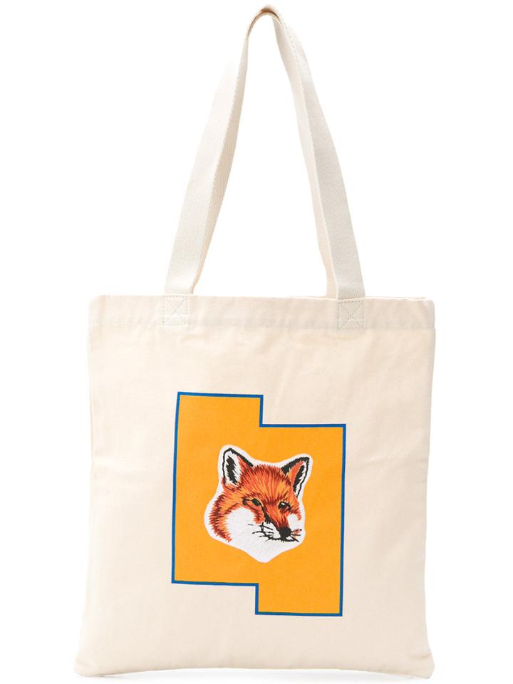 Maison Kitsuné Maison Kitsuné X Ader Error Tote - Nude & Neutrals