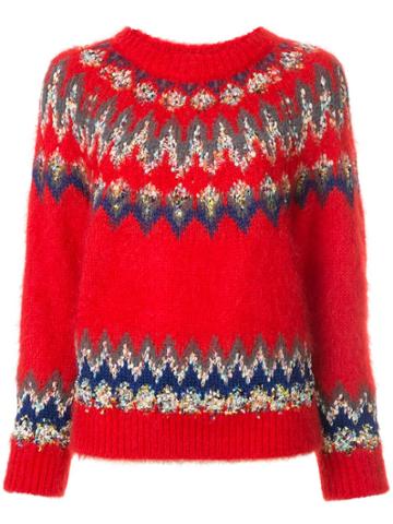 Coohem Embroidered Fitted Sweater