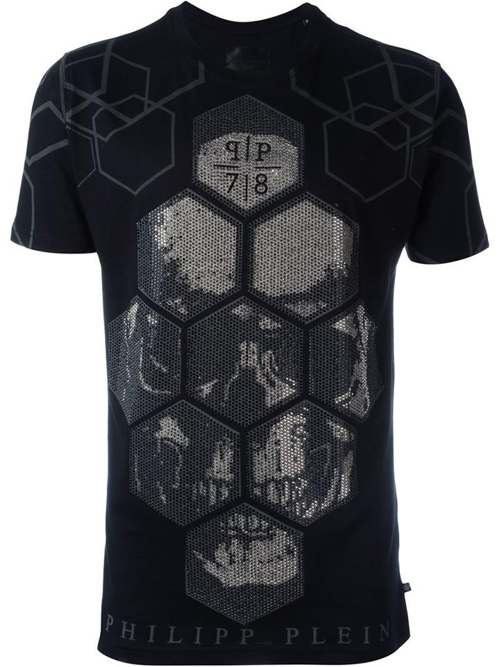 Philipp Plein Guy T-shirt, Men's, Size: L, Black, Cotton
