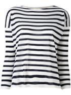 Giada Benincasa - Striped Jumper - Women - Silk/polyester/viscose/cashmere - M, White, Silk/polyester/viscose/cashmere