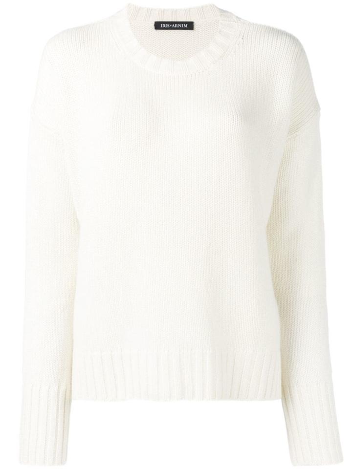 Iris Von Arnim Cashmere Knit Sweater - White