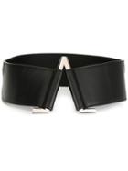 Golden Goose Deluxe Brand Leather Waist Belt, Women's, Size: 75, Black, Leather