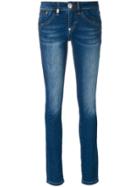 Philipp Plein Branded Skinny Jeans - Blue