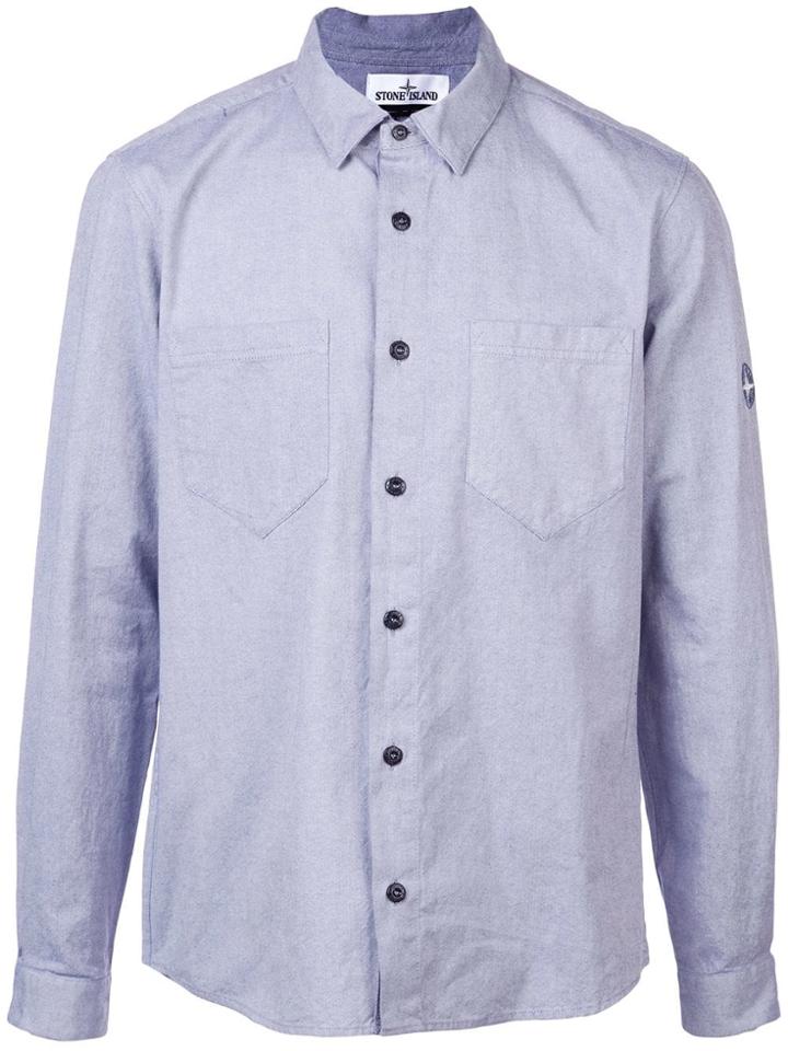 Stone Island Oxford Shirt - Blue