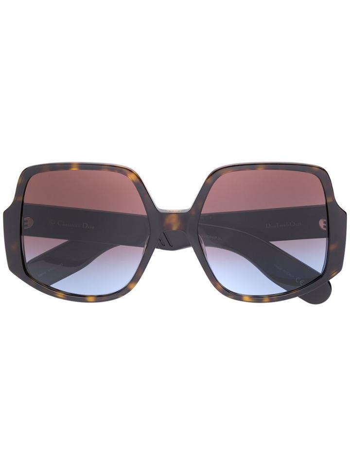 Dior Eyewear Insideout Sunglasses - Brown