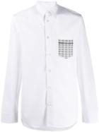 Maison Margiela Fragile Print Pocket Shirt - White