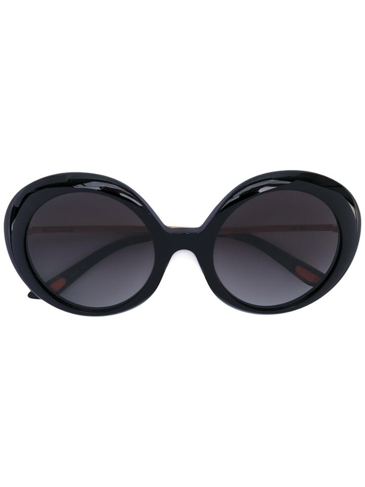 Christian Roth Eyewear Oversize Cat Eye Sunglasses - Black