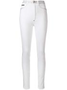 Philipp Plein Crystal Embellished Skinny Jeans - White