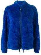 Liska Cashmere Fur Jacket - Blue