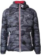 Loveless Camouflage Print Padded Jacket, Men's, Size: 2, Grey, Nylon/polyester