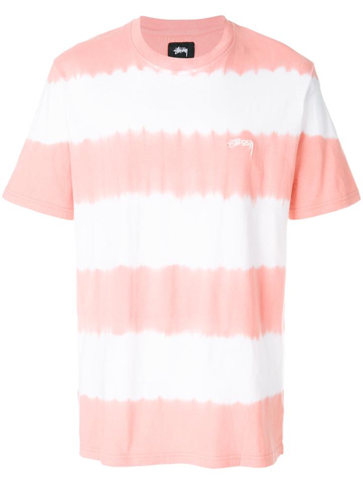 Stussy Striped Style T-shirt - Yellow & Orange