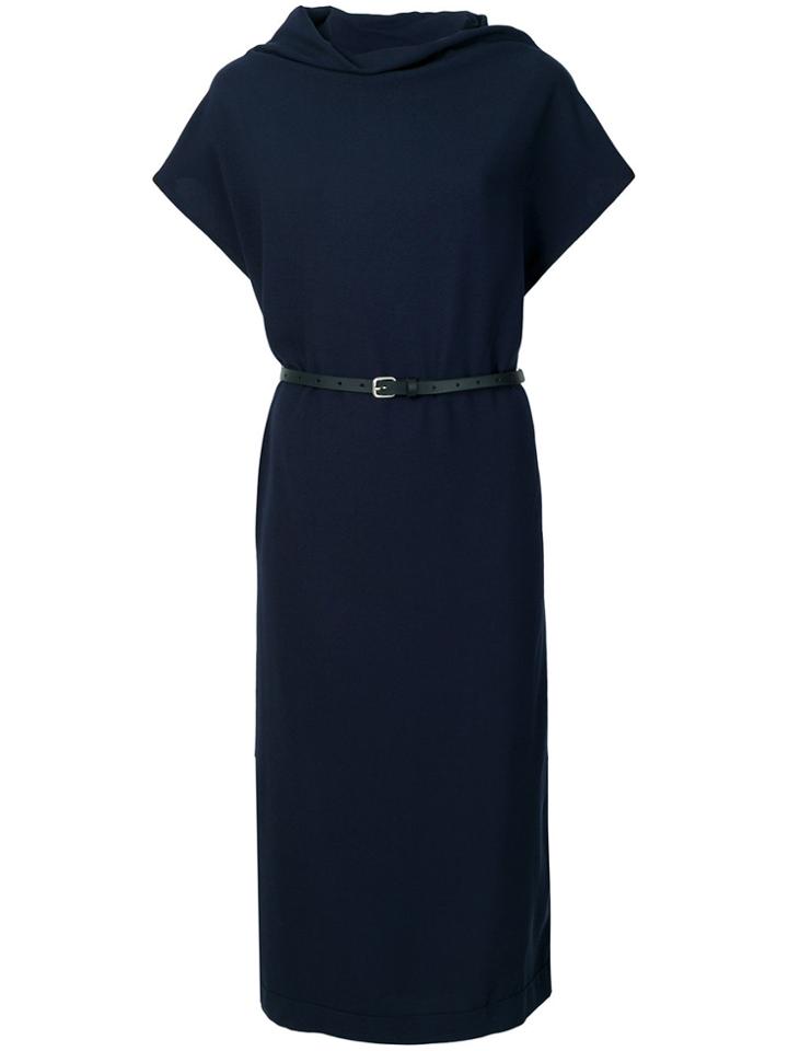 Jean Paul Knott Belted Dress - Blue