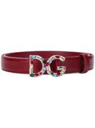 Dolce & Gabbana Logo Belt - Pink & Purple