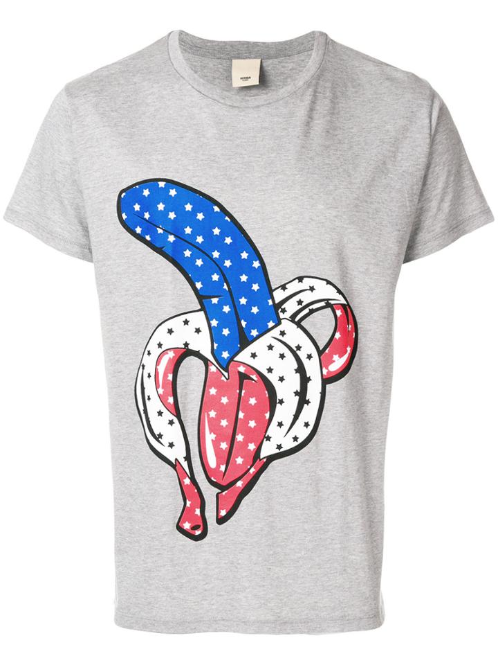 Herman Banana Print T-shirt - Grey
