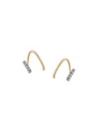 Maria Black 14kt Gold Lila Blanc Twirl Diamond Earrings (pair) -