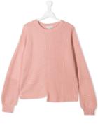 Stella Mccartney Kids Asymmetric Hem Jumper - Pink