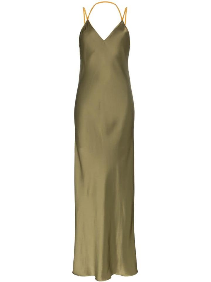 Helmut Lang Slip-style Maxi Dress - Green