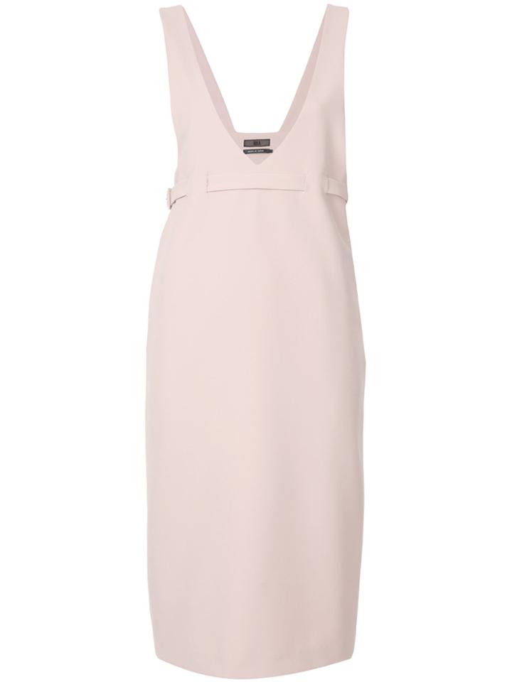 Aula Deep V-neck Dress - Pink & Purple