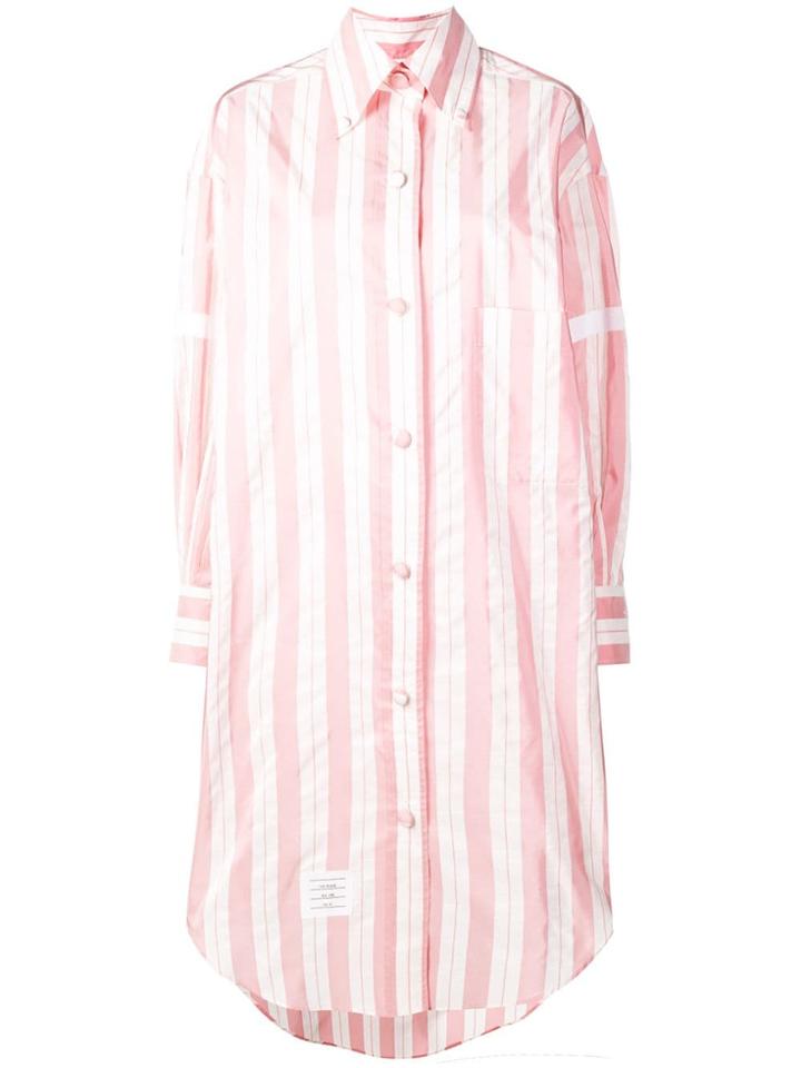 Thom Browne 200% Mid Repp Stripe Armband Shirt - Pink