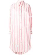 Thom Browne 200% Mid Repp Stripe Armband Shirt - Pink