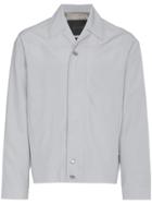 Mackintosh Rubberised Cotton Wool-blend Cropped Jacket - Grey