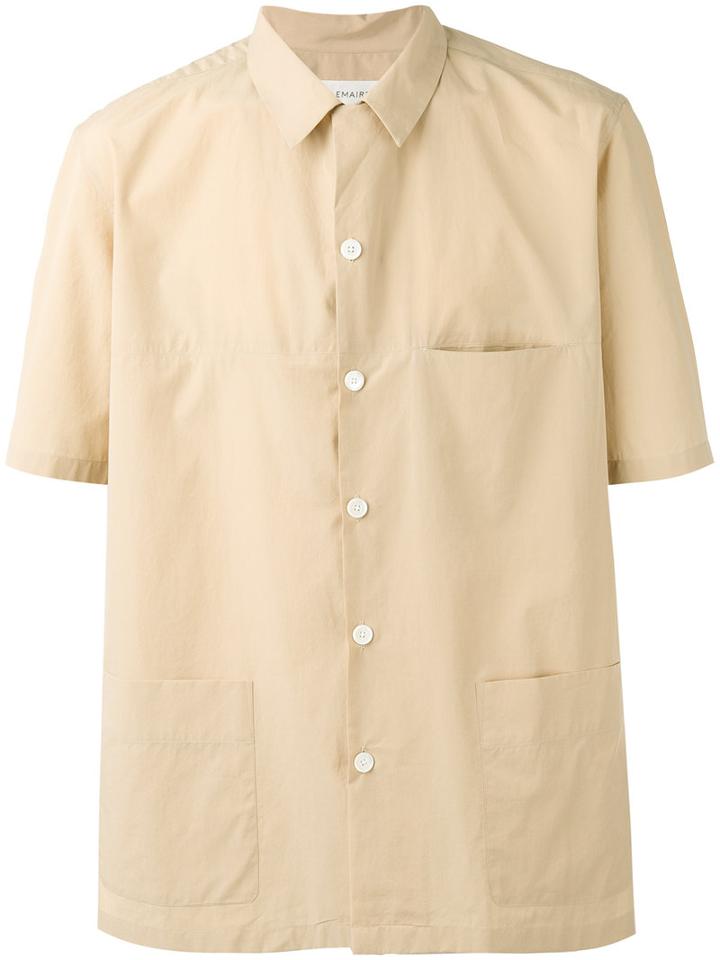 Lemaire - Three Pocket Shirt - Men - Cotton - 46, Brown, Cotton