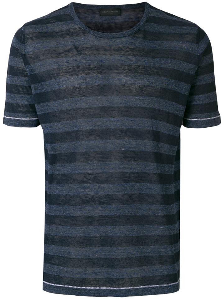 Roberto Collina Breton Striped T-shirt - Blue