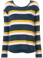 The Elder Statesman Striped Sweater - Blue
