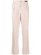 Pt01 Striped Chino Trousers - Neutrals