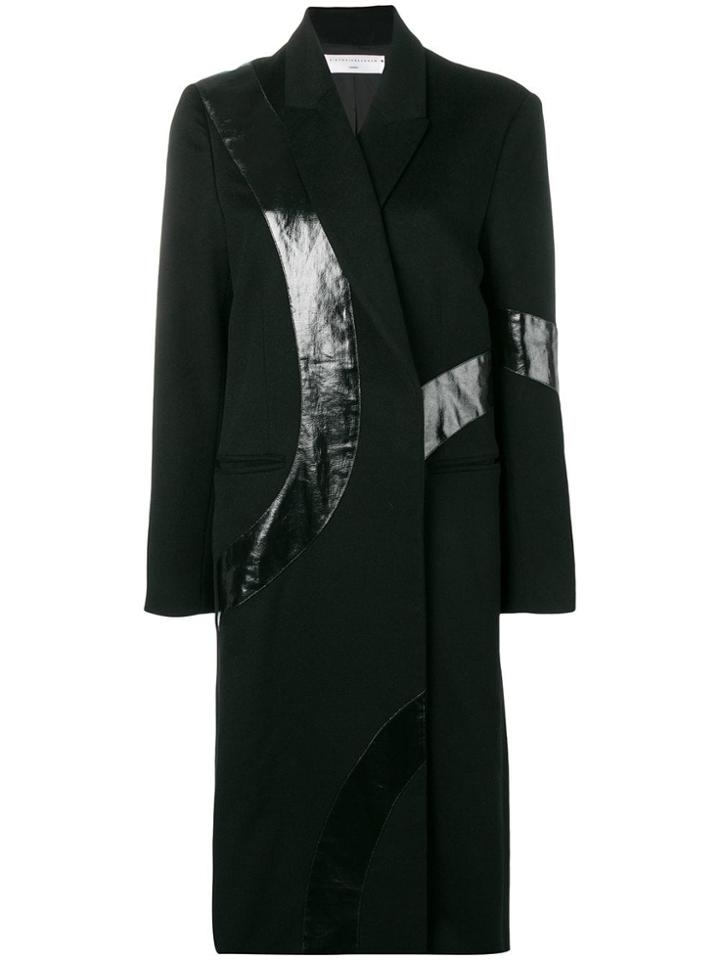 Victoria Beckham Appliquéd Coat - Black