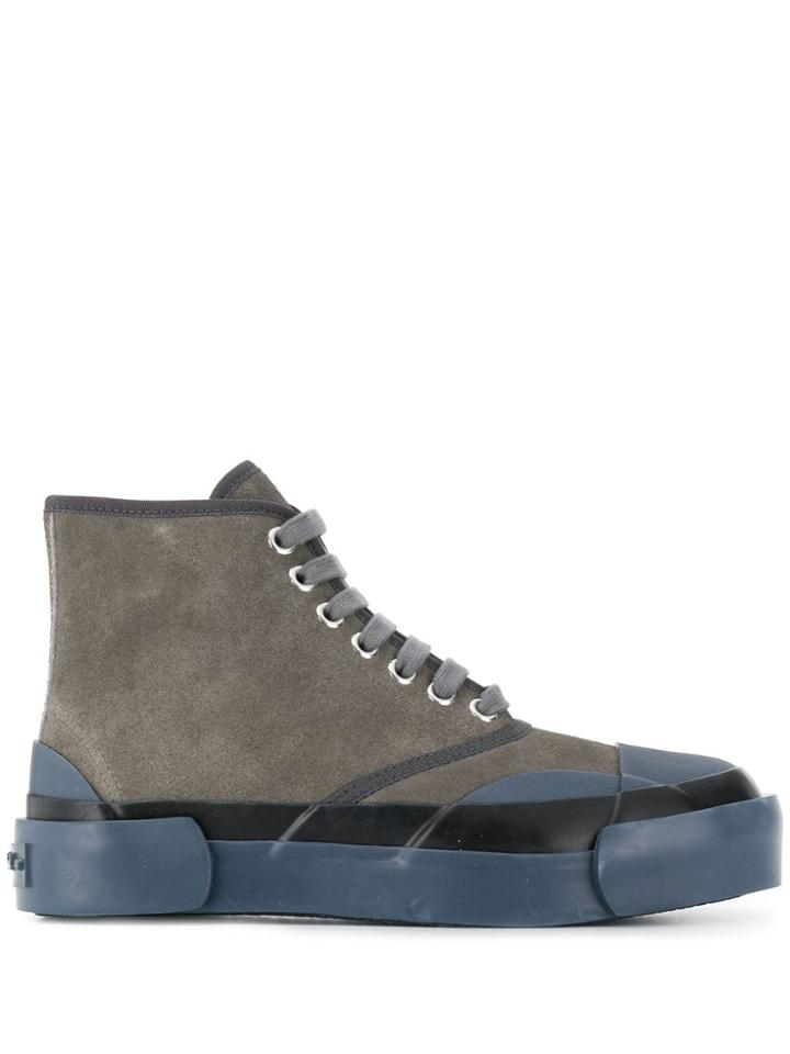 Julien David Hi-top Sneakers - Grey