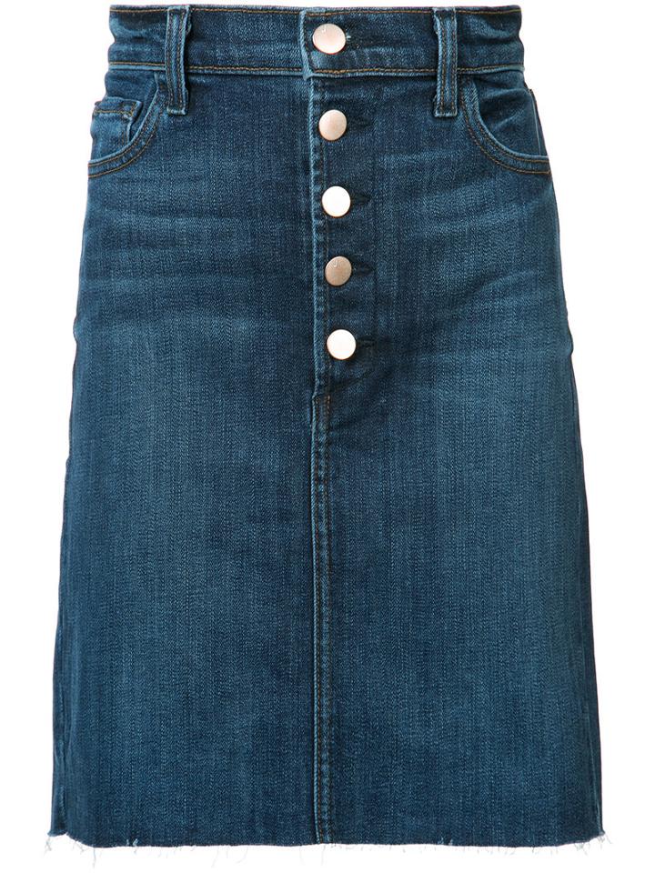 J Brand - Roleen Denim Skirt - Women - Cotton/polyester - 29, Blue, Cotton/polyester