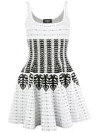 Dsquared2 Geometric Skater Dress - Black