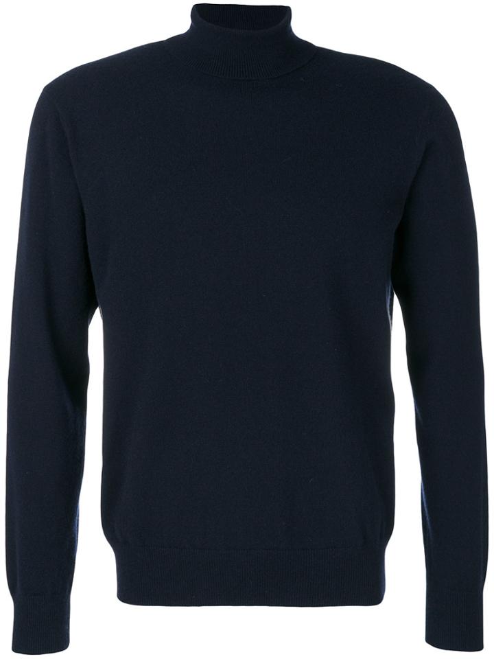 Cruciani Roll Neck Jumper - Blue