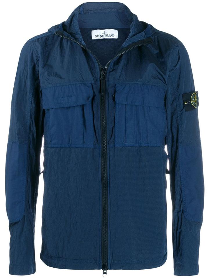 Stone Island Windbreaker Jacket - Blue