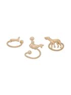Marni Animal Rings - Set Of 3 - Gold