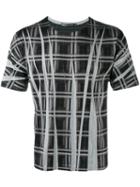 Issey Miyake Men Printed T-shirt, Size: 5, Black, Cotton/polyester