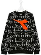 Diadora Junior Teen Monogram Logo Sweatshirt - Black