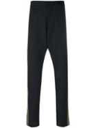 Roberto Cavalli - Grosgrain Trim Pants - Men - Cotton/viscose/virgin Wool - 48, Black, Cotton/viscose/virgin Wool